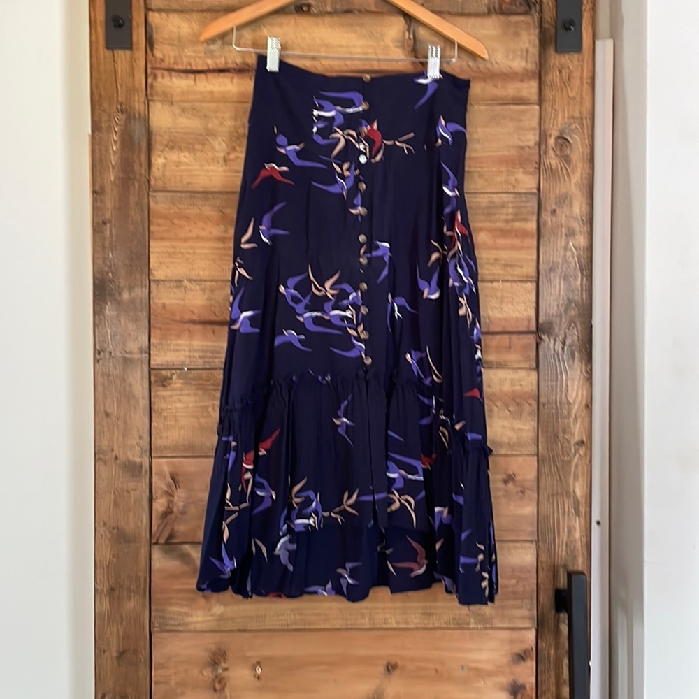 Anthropologie bird flying skirt